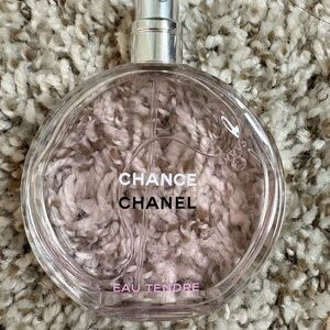 CHANEL Chance Eau Tendre Bottle - Pale Pink & Silver Accents
